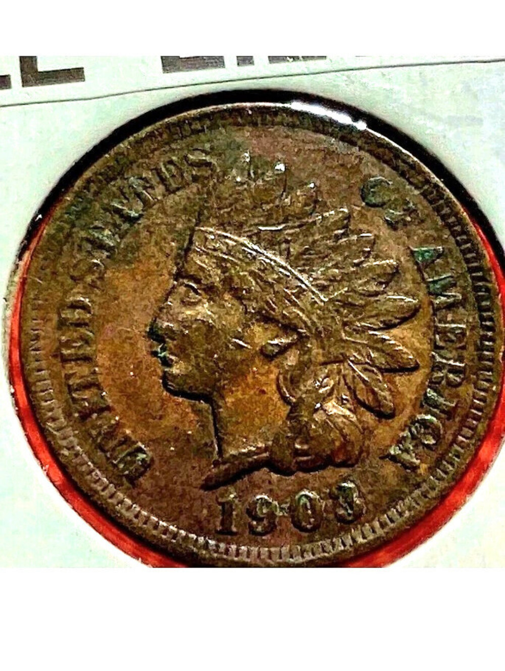 1903 INDIAN HEAD PENNY FULL LIBERTY 1 TOP DIAMOND 💎 #018